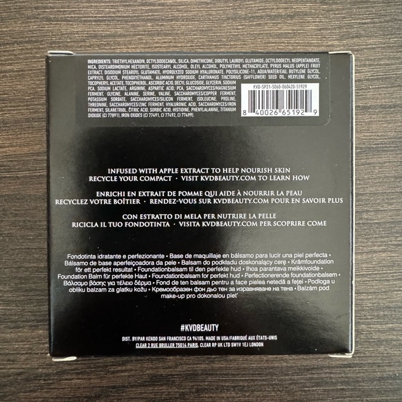 KVD Beauty Good Apple Lightweight Full-Coverage Cream Foundation Balm - Picture 2 of 4